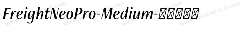 FreightNeoPro-Medium字体转换