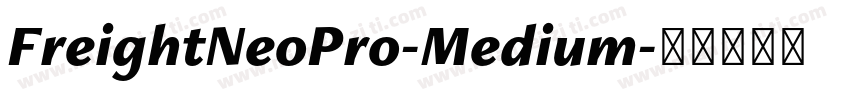 FreightNeoPro-Medium字体转换