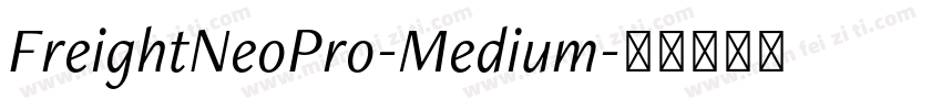 FreightNeoPro-Medium字体转换
