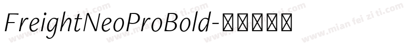 FreightNeoProBold字体转换