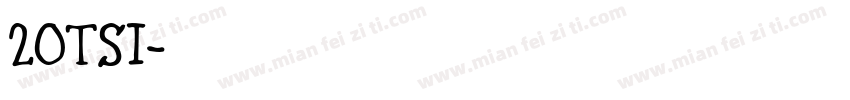 20TSI字体转换