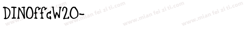 DINOffcW20字体转换