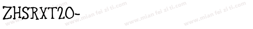 ZHSRXT20字体转换