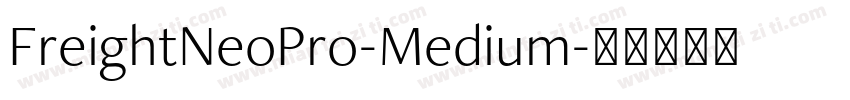 FreightNeoPro-Medium字体转换