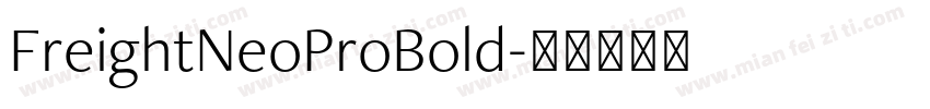 FreightNeoProBold字体转换