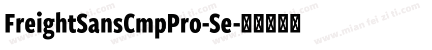 FreightSansCmpPro-Se字体转换