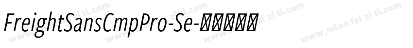FreightSansCmpPro-Se字体转换