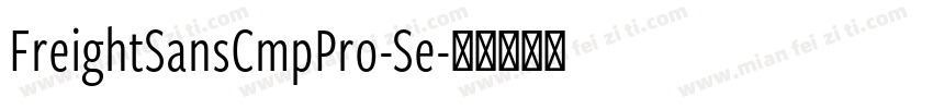 FreightSansCmpPro-Se字体转换