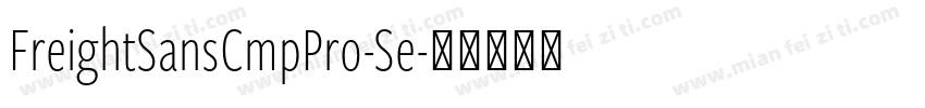 FreightSansCmpPro-Se字体转换