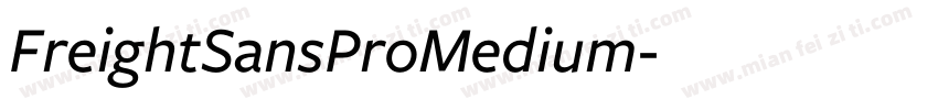 FreightSansProMedium字体转换