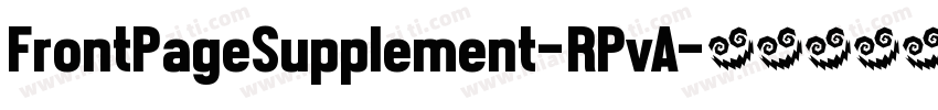 FrontPageSupplement-RPvA字体转换