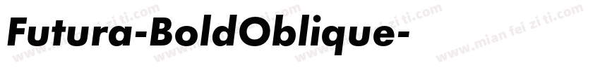 Futura-BoldOblique字体转换