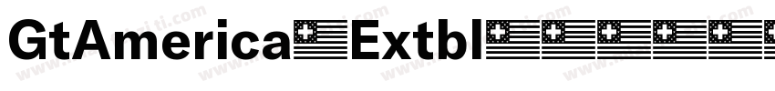 GtAmerica-Extbl字体转换