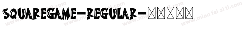 SquareGame-Regular字体转换