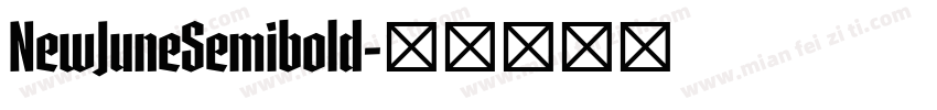 NewJuneSemibold字体转换