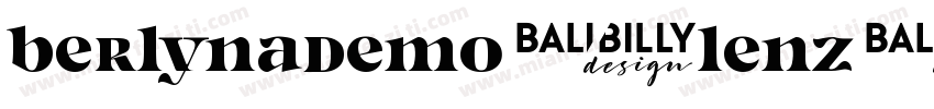 BerlynaDemo-LenZ字体转换
