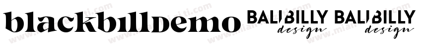BlackbillDemo字体转换