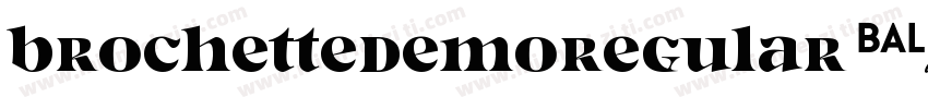 BrochetteDemoRegular-yeEY字体转换