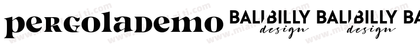 pergolaDemo字体转换