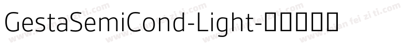 GestaSemiCond-Light字体转换