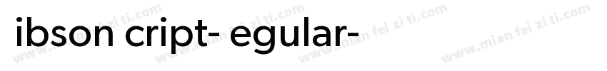 GibsonScript-Regular字体转换