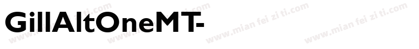 GillAltOneMT字体转换