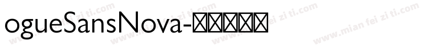 ogueSansNova字体转换