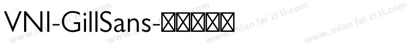 VNI-GillSans字体转换