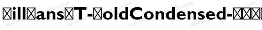 GillSansMT-BoldCondensed字体转换