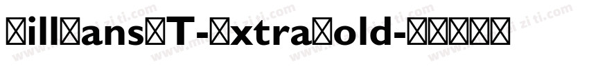 GillSansMT-BxtraBold字体转换