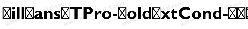 GillSansMTPro-BoldExtCond字体转换