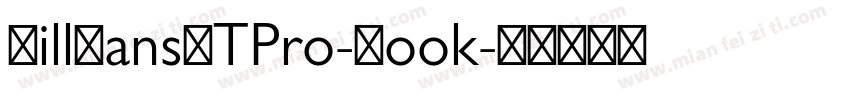 GillSansMTPro-Book字体转换