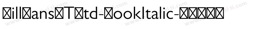 GillSansMTStd-BookItalic字体转换