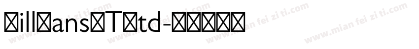 GillSansMTStd字体转换