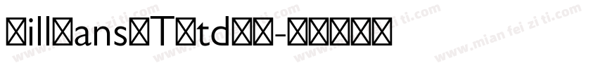GillSansMTStd字体字体转换
