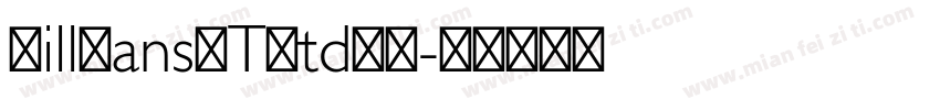 GillSansMTStd字体字体转换