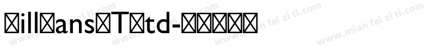 GillSansMTStd字体转换
