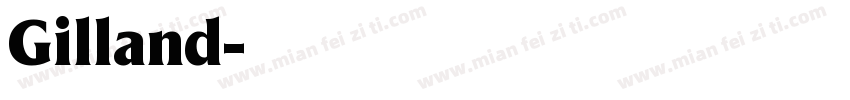 Gilland字体转换