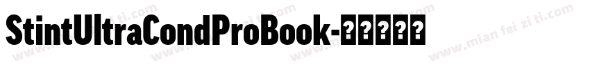 StintUltraCondProBook字体转换