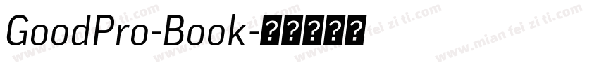 GoodPro-Book字体转换