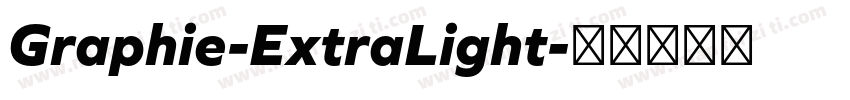 Graphie-ExtraLight字体转换