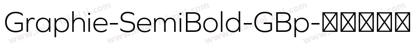Graphie-SemiBold-GBp字体转换