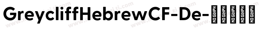 GreycliffHebrewCF-De字体转换