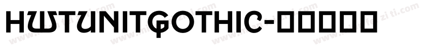 HWTUnitGothic字体转换