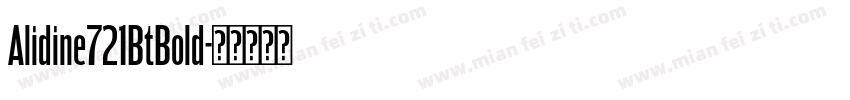 Alidine721BtBold字体转换