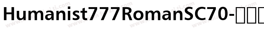 Humanist777RomanSC70字体转换