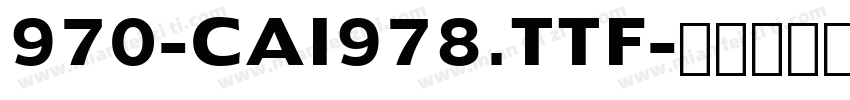 970-CAI978.TTF字体转换