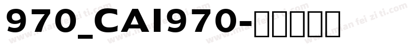 970_CAI970字体转换