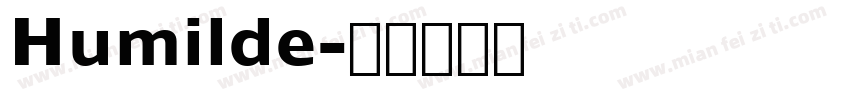 Humilde字体转换