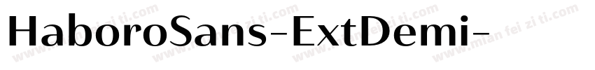 HaboroSans-ExtDemi字体转换